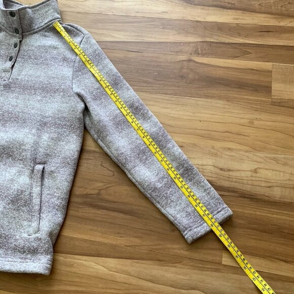 Natural Reflections Womens Pullover Sweater Snap Size Medium Gray Lavender - Picture 4 of 8